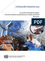 Informe de Desarrollo Industrial 2013