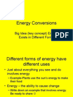 Energy Conversions Notes Section 3 1