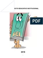 Documento de La Dirección Educativa:proyecto Educativo Institucional