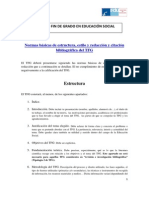 Normas Básicas de Estructura, Estilo y Redacción Del TFG