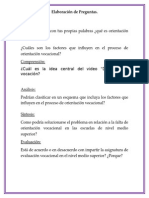 Elaboración de Preguntas