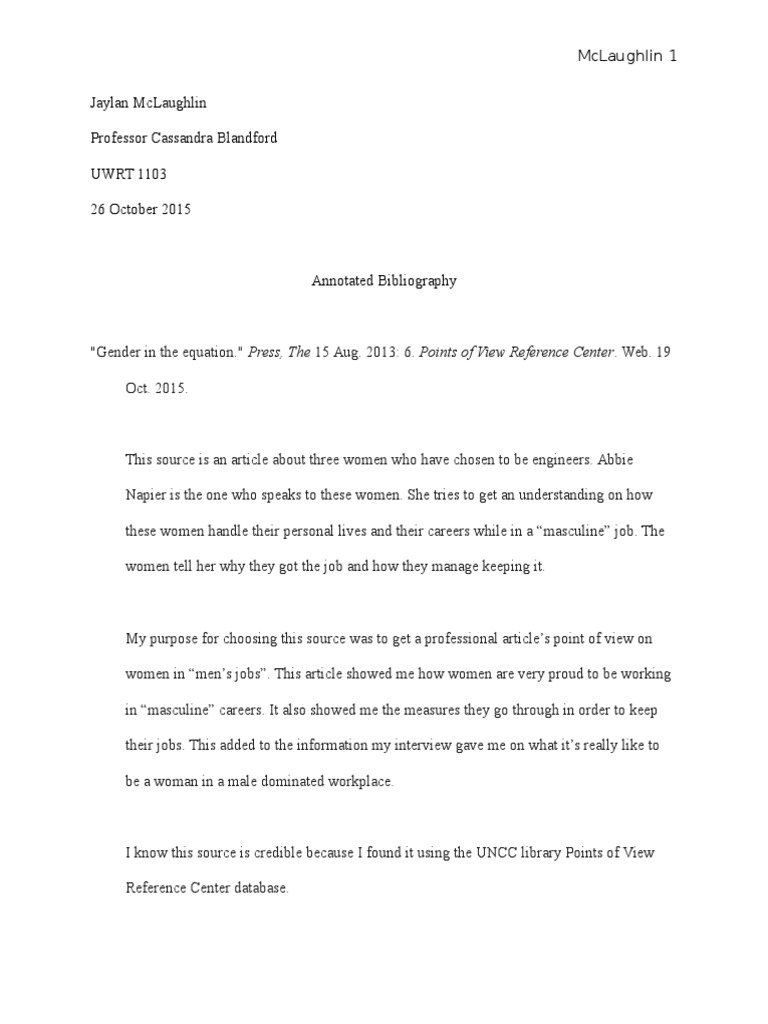 Annotated bibliography norms image