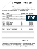 Graduation Project - Time Log