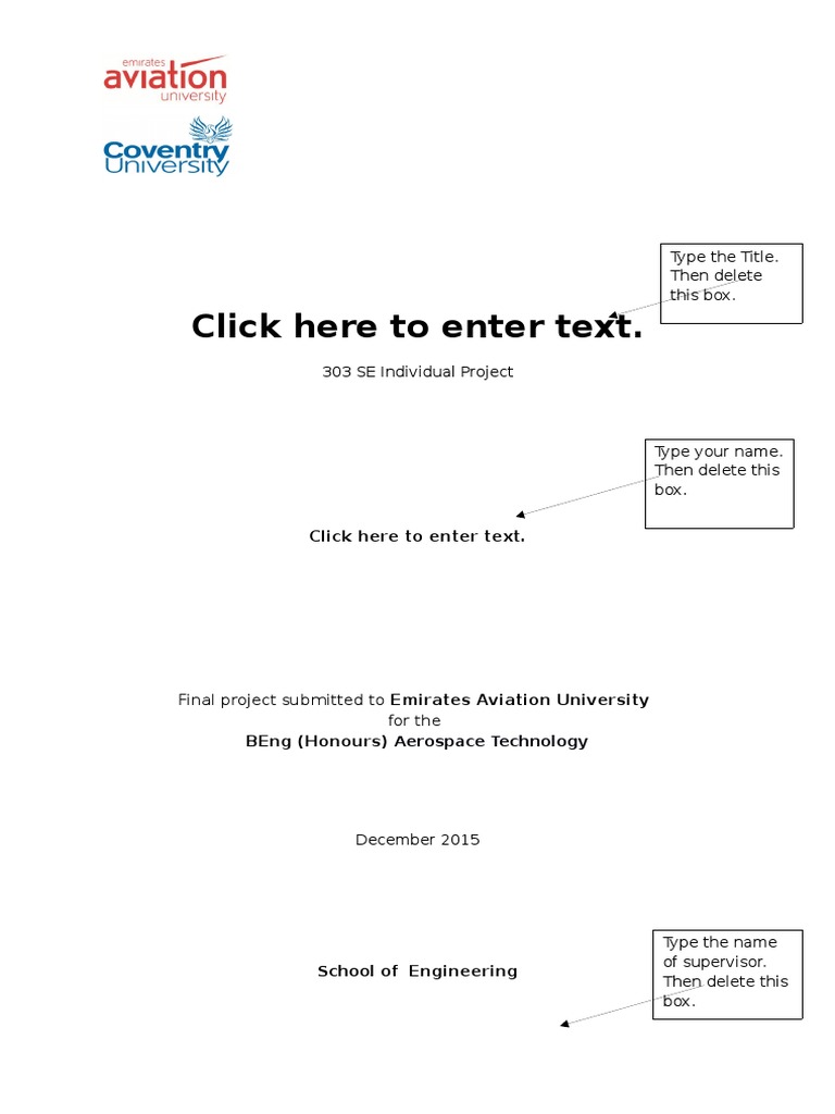 Click Here To Enter Text.: Type The Title. Then Delete This Box | PDF ...