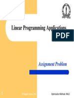 Linear Programming Applications: Assignment Problem