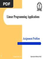 Linear Programming Applications: Assignment Problem