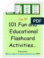 101 Ways To Use Word FLASHCards Top 30