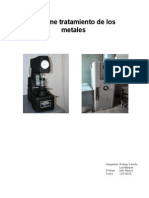 Informe tratamiento térmico metales