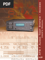 Audio Precision ATS-1 Manual