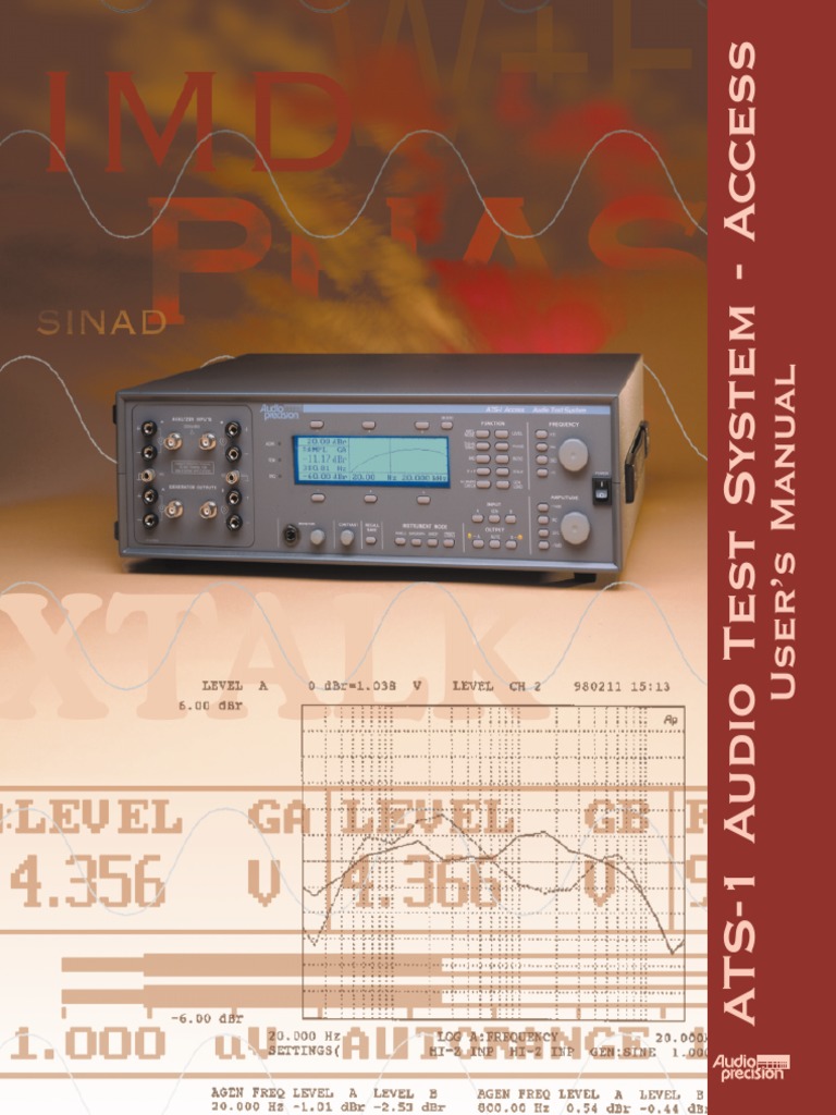 Audio Precision ATS-1 Manual | PDF | Distortion | Amplifier