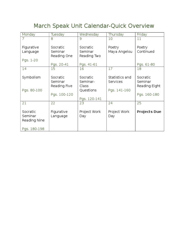 Calendar | PDF