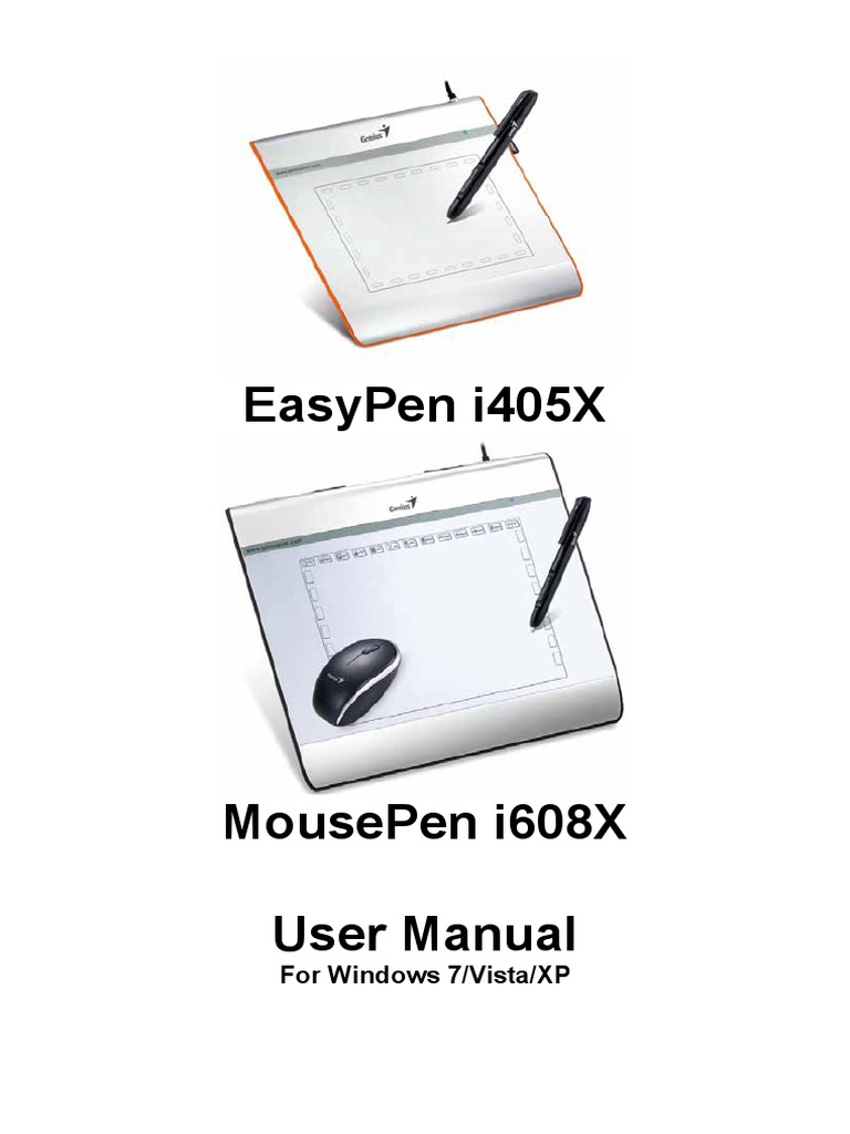 EasyPen I450x, MousePen I608x PC English | PDF | Computers