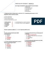 Test Medica Ia SNV Colinergic - Varianta A - Cu Raspunsuri