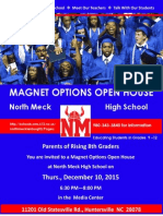 Magnet Options Open House: North Meck High School