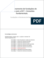 Dimensionamento de Fundacoes de Acordo Com o EC7 &#8211; Conceitos Fundamentais.