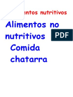 Alimentos nutritivos