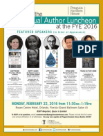 Random House FYE® Author Luncheon Invite 2016