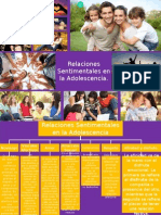 Cartel Relaciones Sentimentales en La Adolescencia