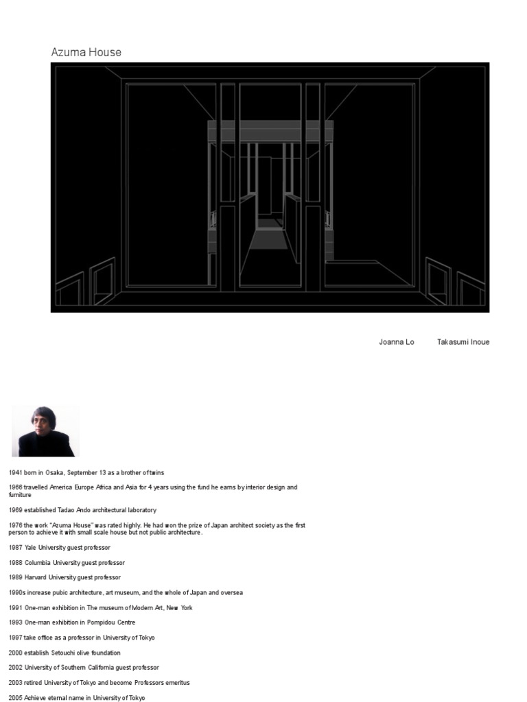 Azuma House - Tadao Ando | PDF | Art Media