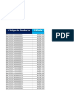 Tabla Codigos Productos Vehiculos 2015