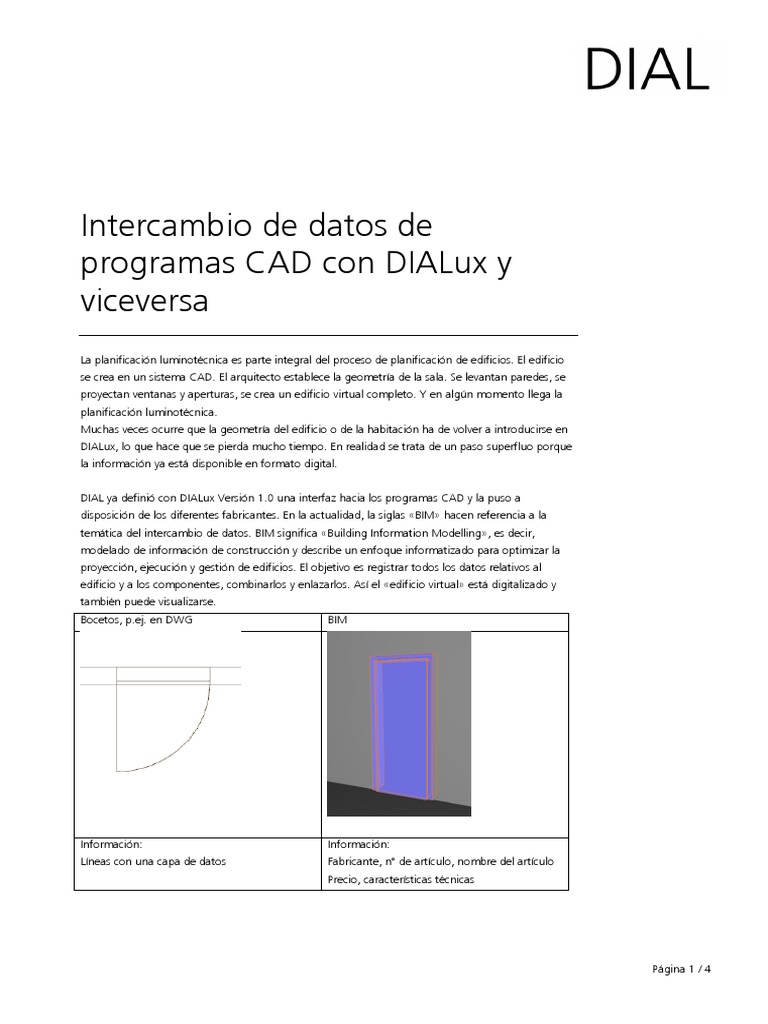 Manual de Dialux | Modelado de información de construcción | Planificación