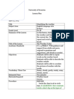 Lesson Plan Inquiry