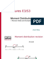 Structures E3/S3: Moment Distribution