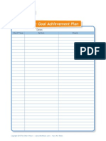 Other 8 Hours "Goal Achievement Plan" Worksheet