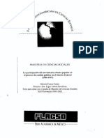 Moisés Frutos. La Participación Del Movimiento Urbano Popular en El Proceso de Cambio Político en El DF