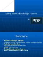 Easily Missed Radiologic Injuries