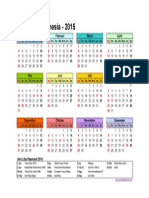 Calendar 2015