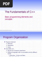 The Fundamentals of C++: Basic Programming Elements and Concepts