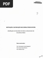 Fatores Motivacionais de Consultoras Natura