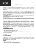 Borrowing Cost and Govt Grant