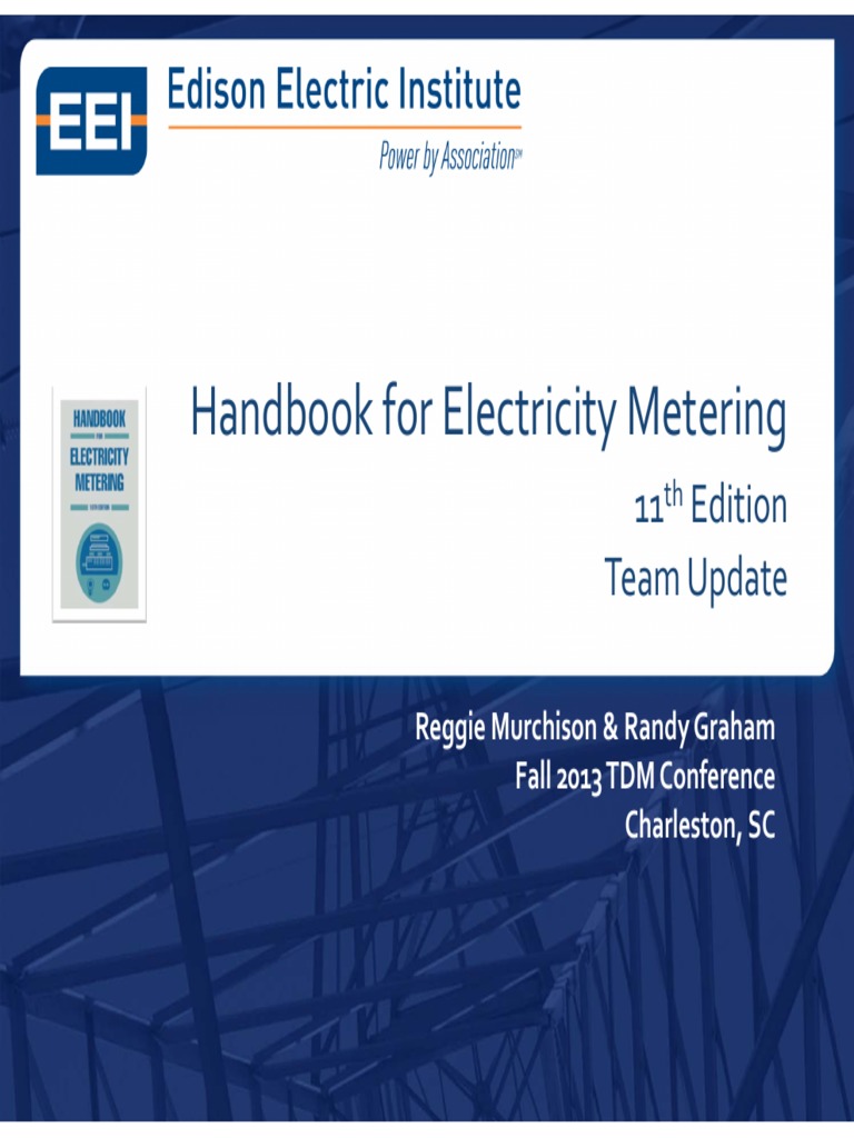 Introduction of Handbook For Electricity Metering PDF Publishing