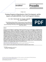 Training Program in Reproduction, Early Development, and The Impact On Health (REDIH) : Four Year Program Evaluation