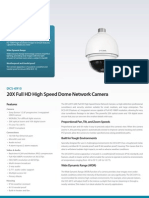 20X Full HD High Speed Dome Network Camera: Product Highlights