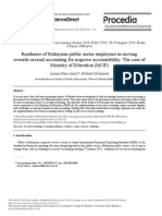 Readiness of Malaysian Public Sector Employees in Moving Towards Accrual Accounting for Improve Accountability; The Case of Ministry of Education (MOE)