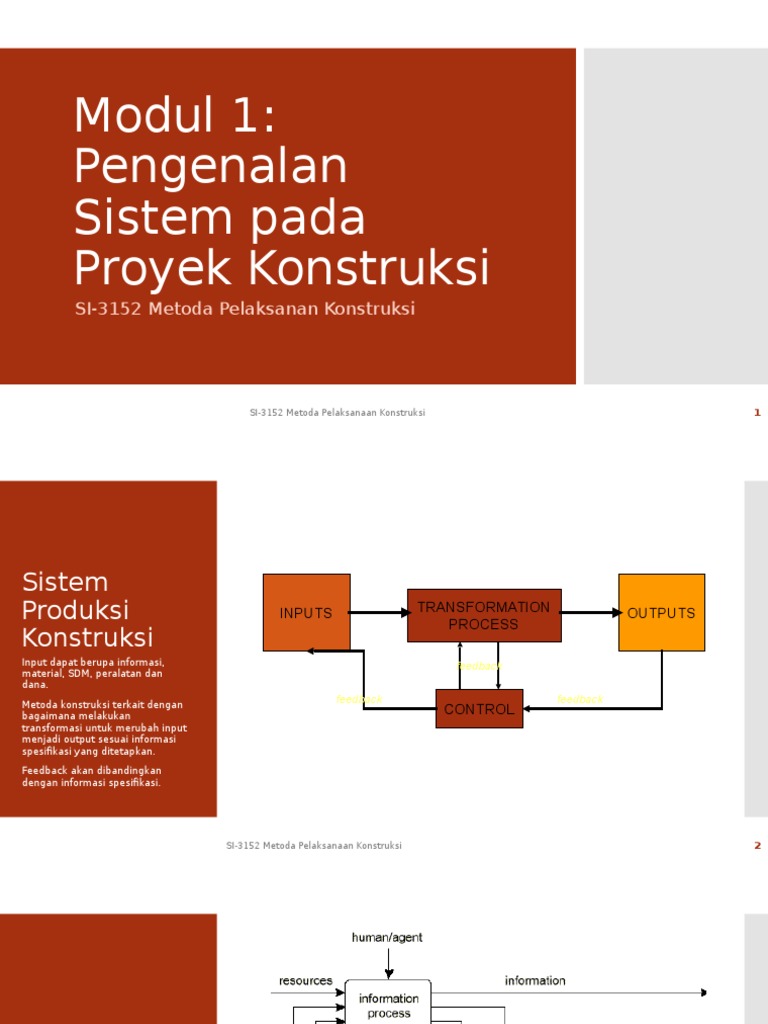 Modul 1 Pengenalan Sistem Pada Proyek Konstruksi