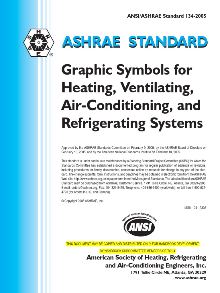 Ashrae Standard Graphic Symbols for Heating, Ventilating, Air