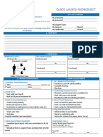 Quick Launch Worksheet