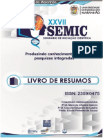 Livro de Resumos do XXVII Seminário de Iniciação Científica da UEMA