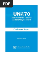 UN@70: Achievements, Failures and The Way Forward