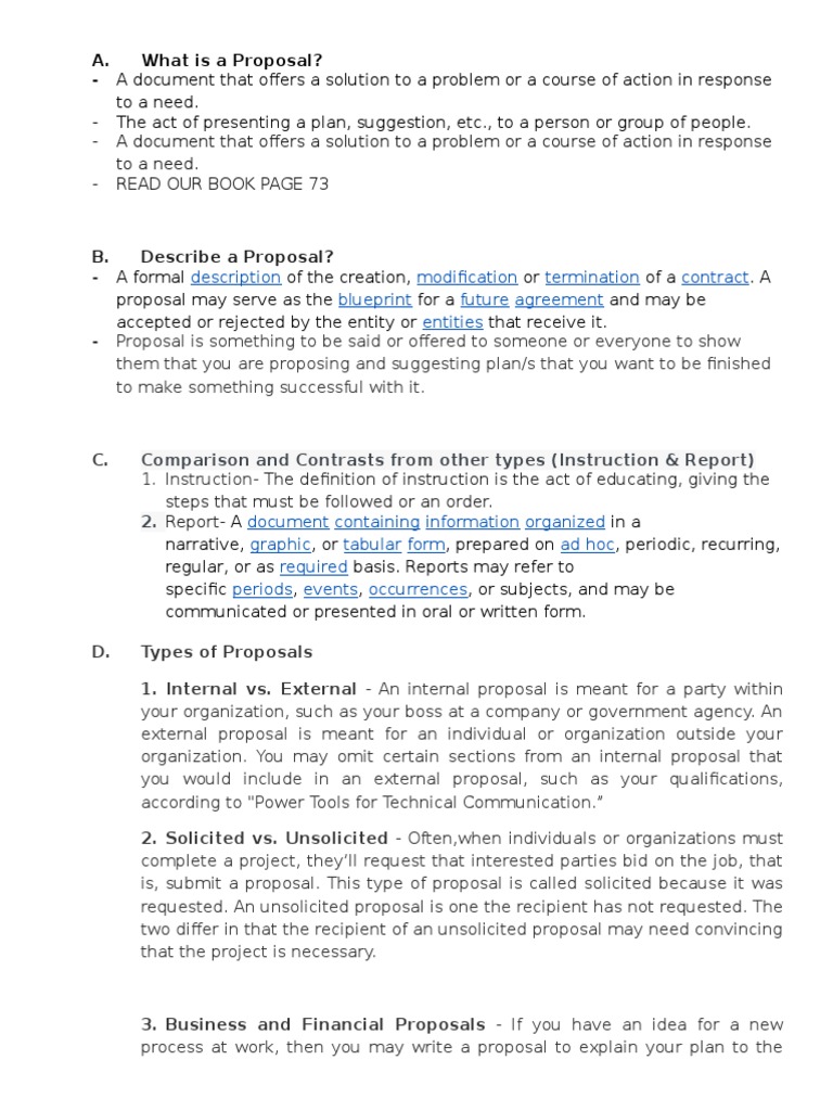 A Document That Offers A Solution To A Problem or A Course of Action in ...