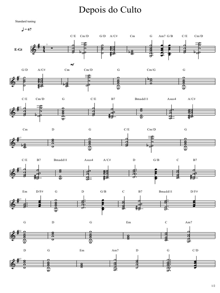 Samuel Mariano Depois Do Culto Partitura Pdf