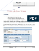 SAP Screen Variants