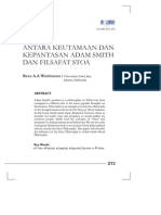 Antara Keutamaan Dan Kepantasan Adam Smith Dan Filsafat Stoa