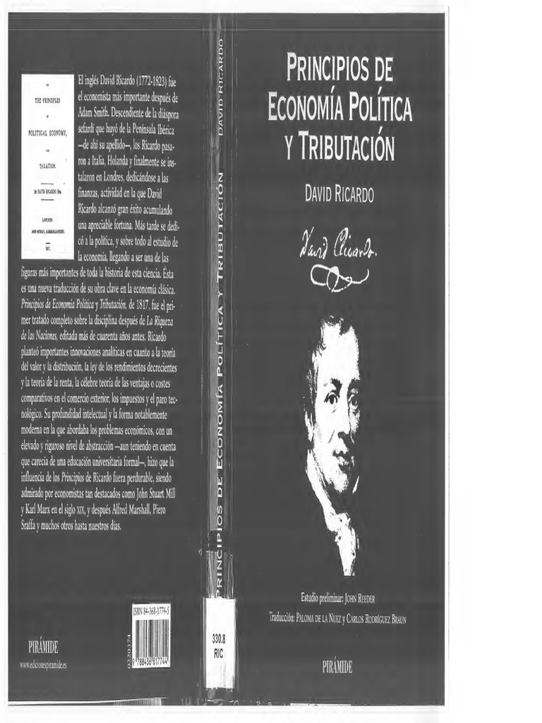 Ricardo David - Principios de Economía Politica y Tributacion | PDF