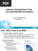 AteTools for Cortex-M4 The Cortex-M3 and Cortex-M4 processors are two of the products in the ARM Cortex-M processor family. The whole Cortex-M processor family is shown in Figure 1.1. The Cortex-M3 and Cortex-M4 processors are based on ARMv7-M architecture. Both are high-performance processors that are designed for microcontrollers. Because the Cortex-M4 processor has SIMD, fast MAC, and saturate arithmetic instructions, it can also carry out some of the digital signal processing applications that traditionally have been carried out by a separate Digital Signal Processor (DSP).