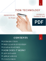 Leap Motion Technology: Presented By, Jay Poojara Guided By, Darshana H. Patel